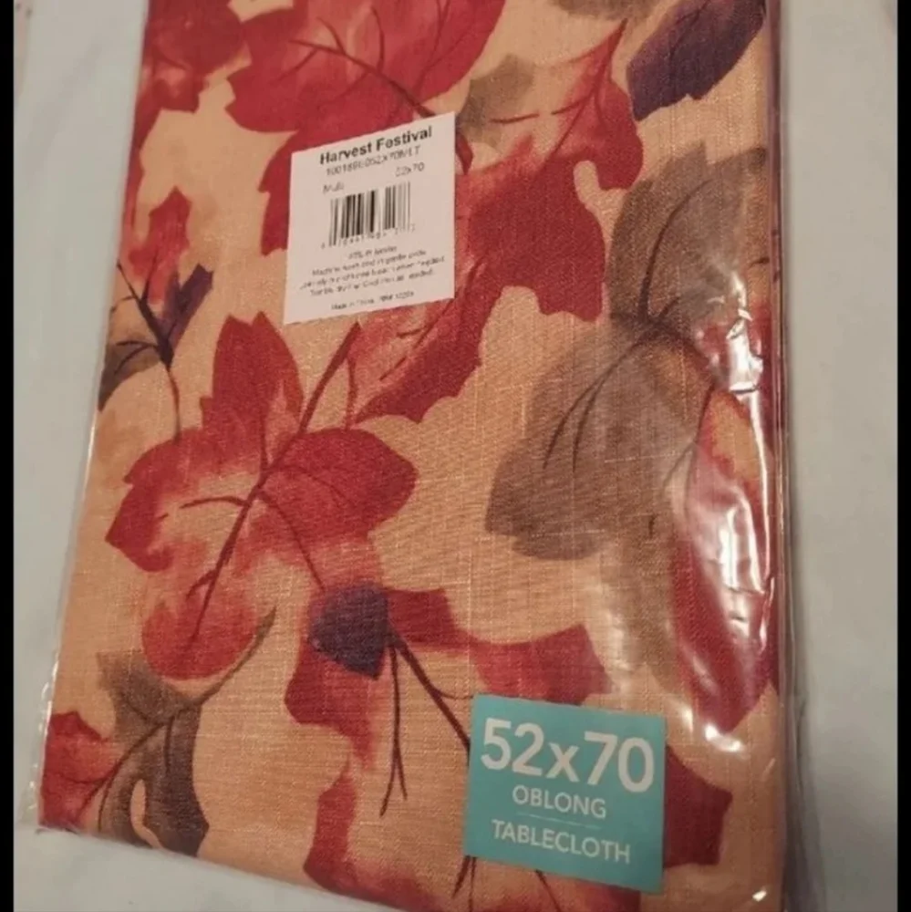 Harvest Festival Oblong Tablecloth by Elrene 52 x 70 Oblong BNWT SO